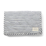 Striped On the Go Portable Changing Pad Changing Pad Pehr Stripes Away Ink Blue One Size 