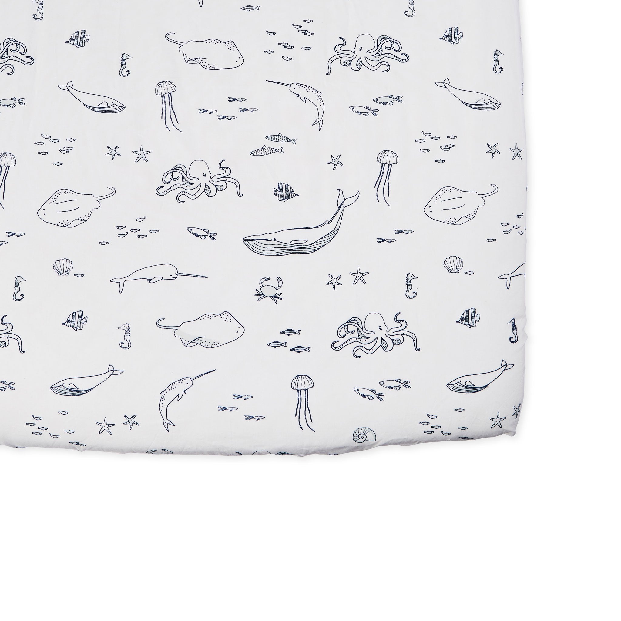 Crib Sheet Crib Sheet Pehr Life Aquatic  