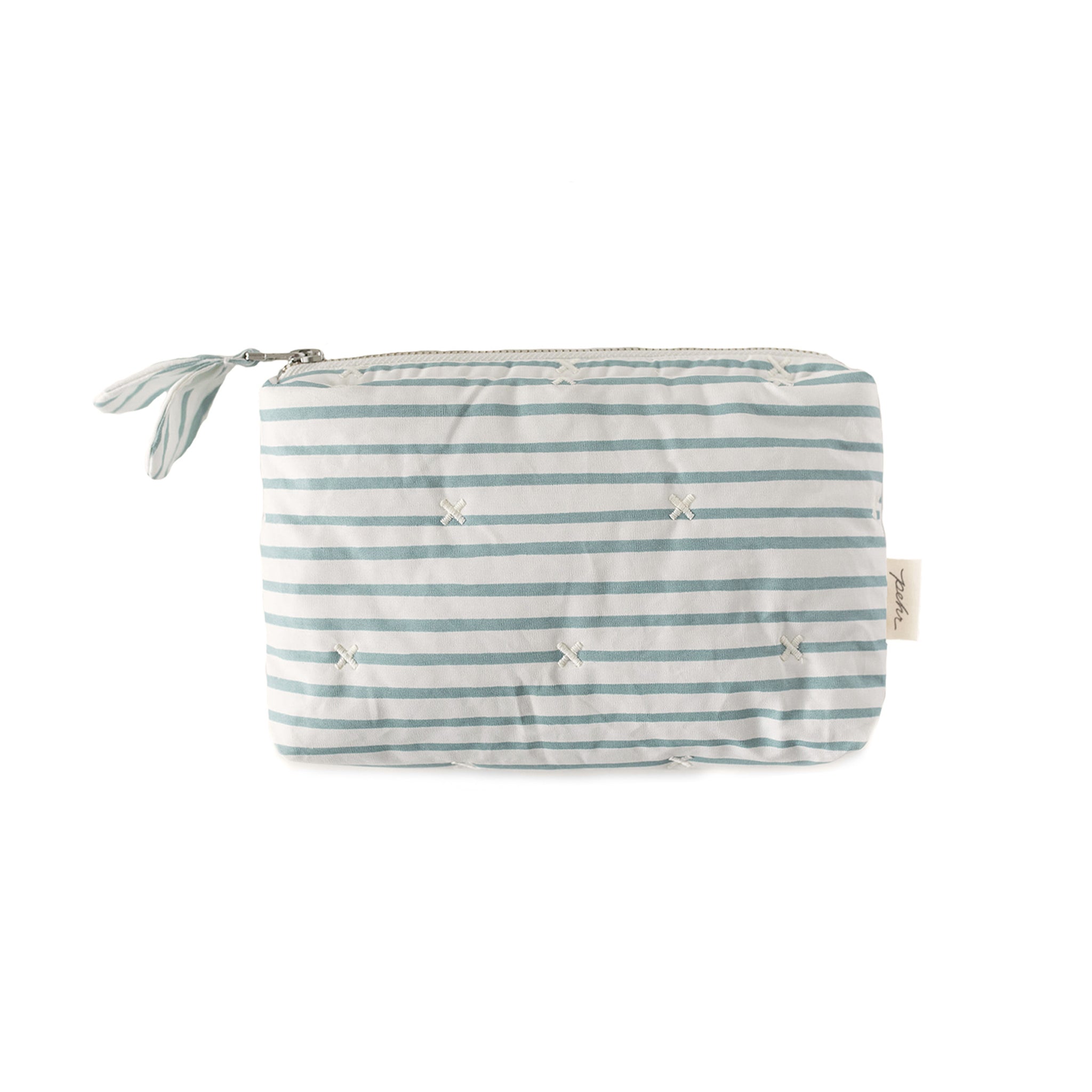 On The Go Mini Pouch Travel Pehr Canada Stripes Away Deep Sea Mini 