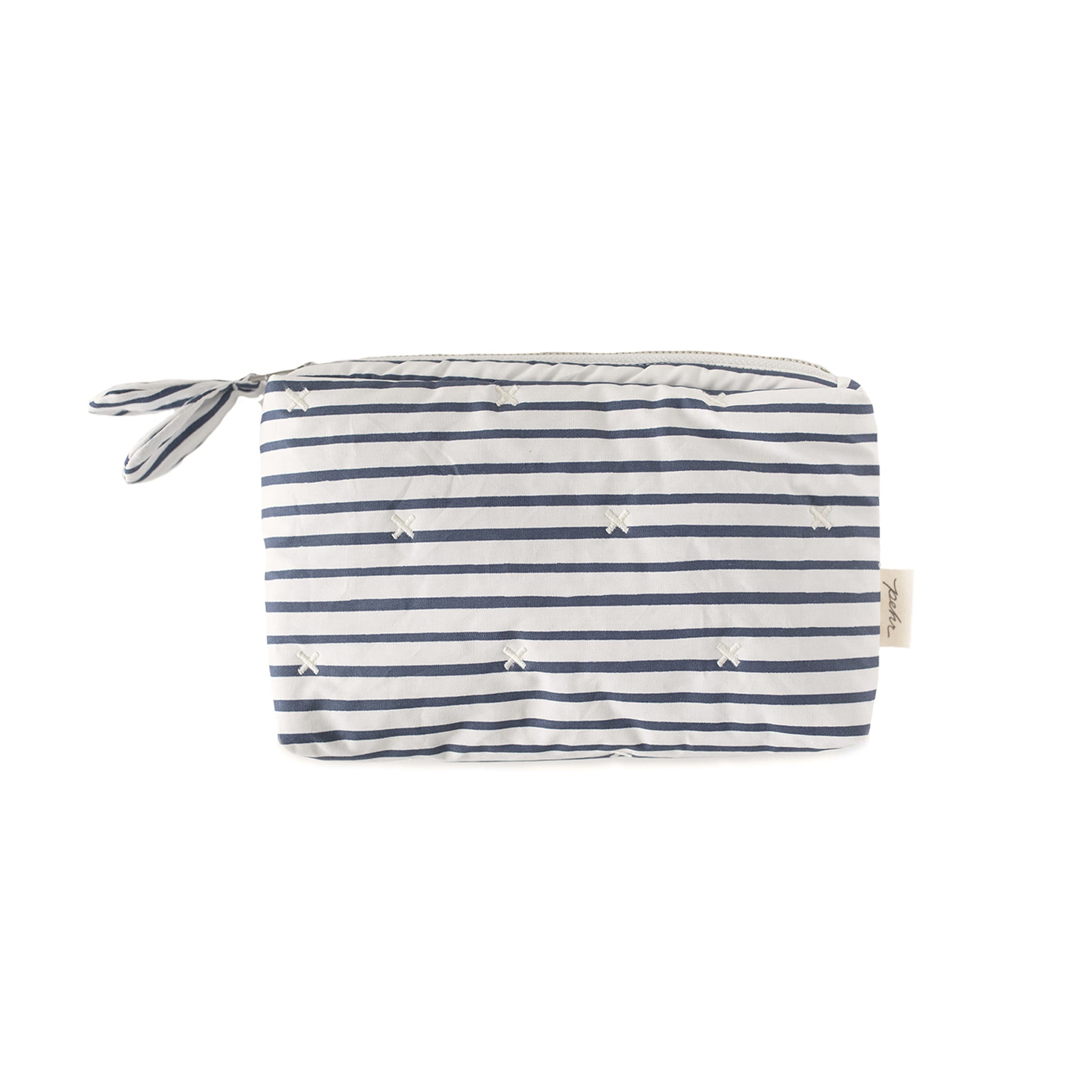 On The Go Mini Pouch Travel Pehr Canada Stripes Away Ink Blue Mini 