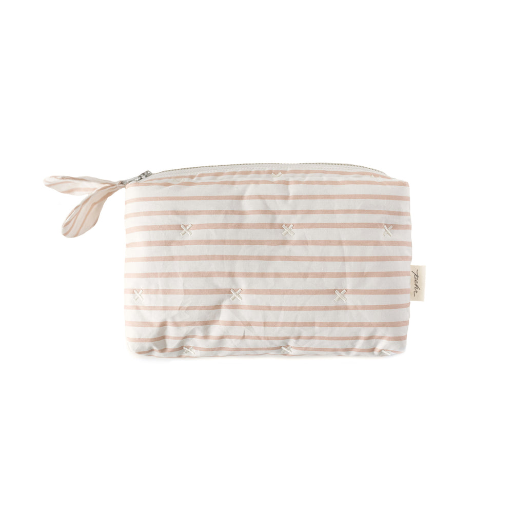 On The Go Mini Pouch Travel Pehr Canada Stripes Away Rose Pink Mini 