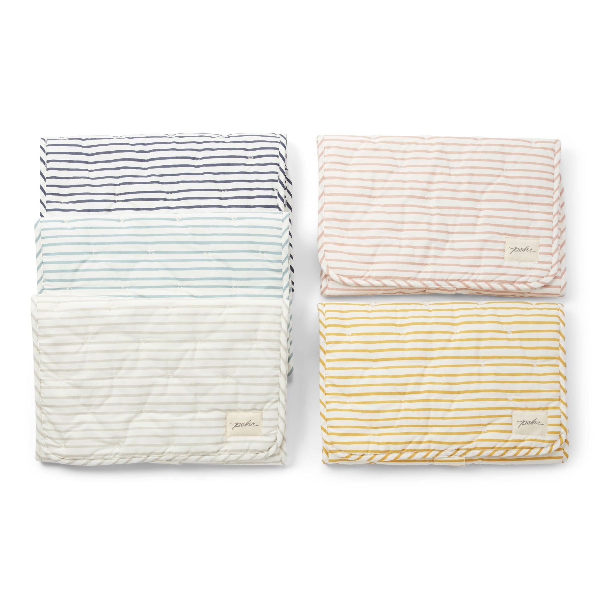 Striped On the Go Portable Changing Pad Changing Pad Pehr   
