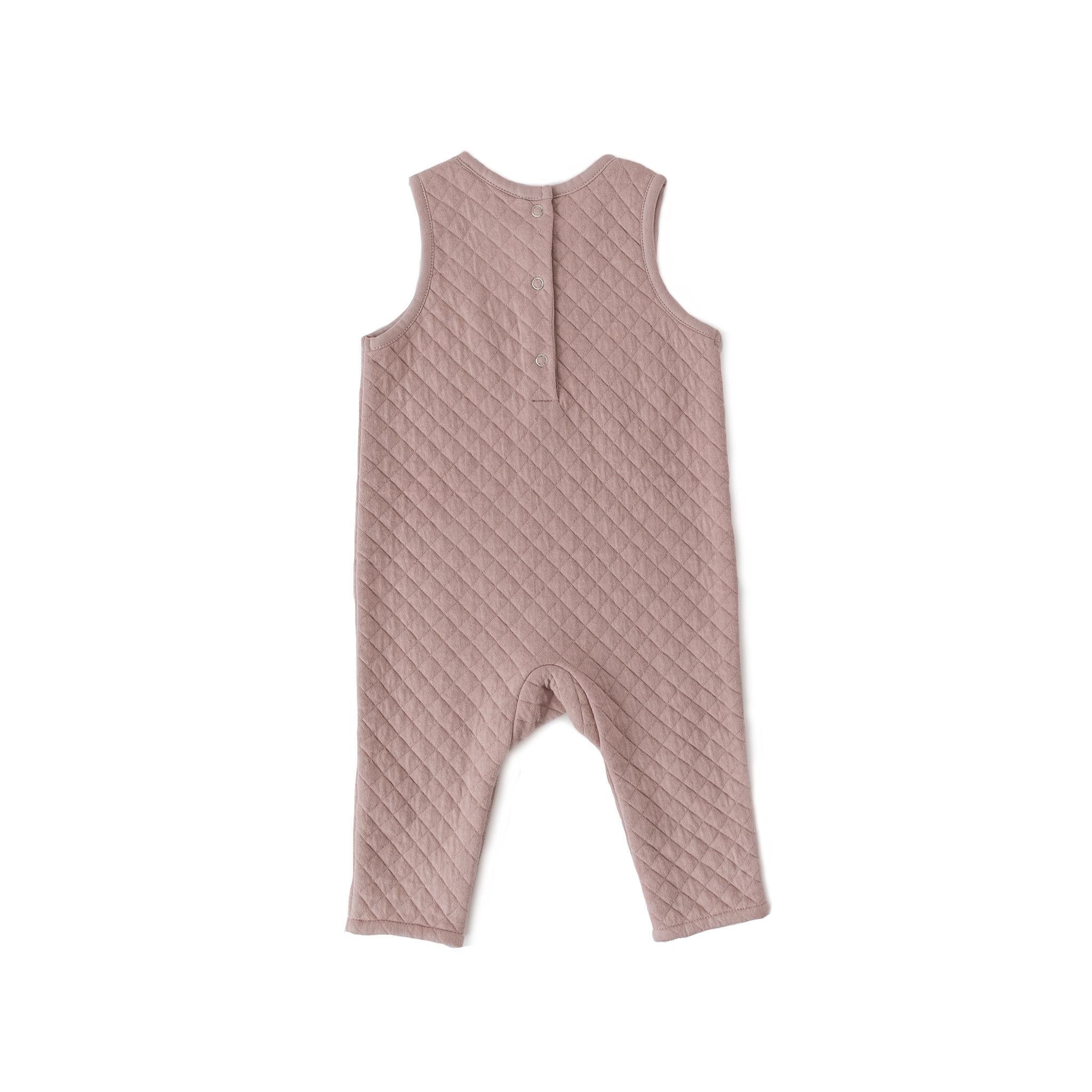 Pehr-Cozy Romper Overalls-Pale Pink-6