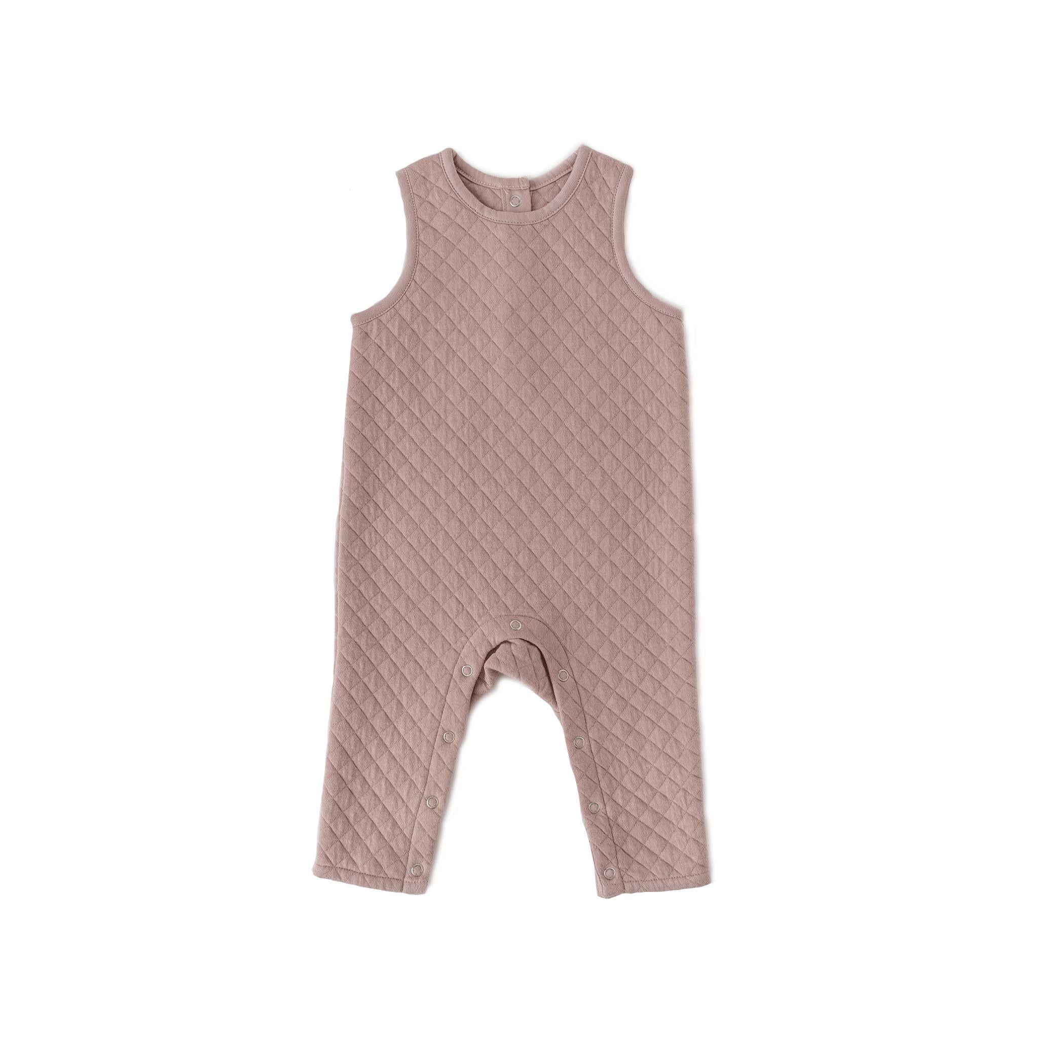 Pehr-Cozy Romper Overalls-Pale Pink-1