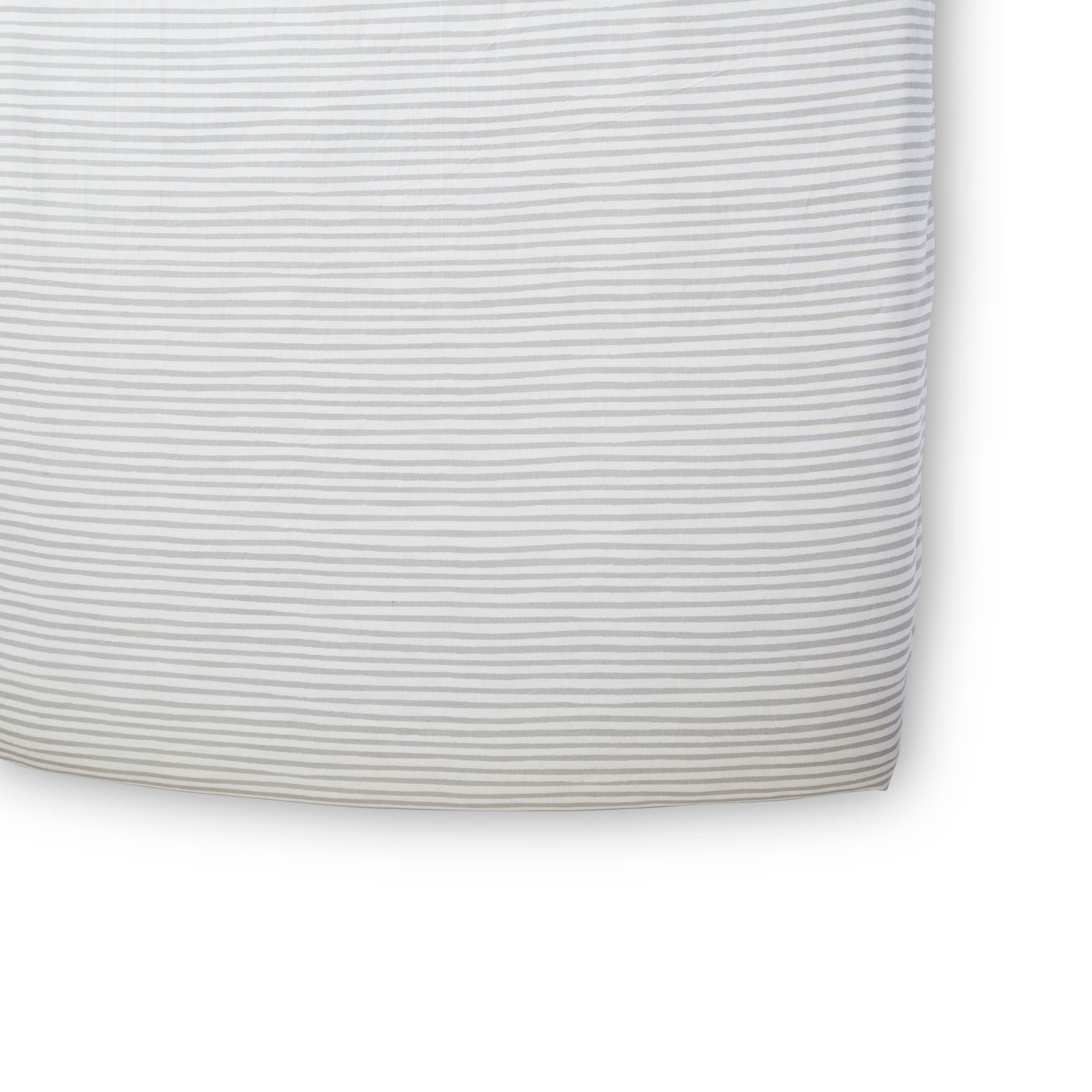 Striped Crib Sheet Crib Sheet Pehr USA Wholesale Stripes Away Pebble Grey  