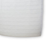Striped Crib Sheet Crib Sheet Pehr USA Wholesale Stripes Away Pebble Grey  