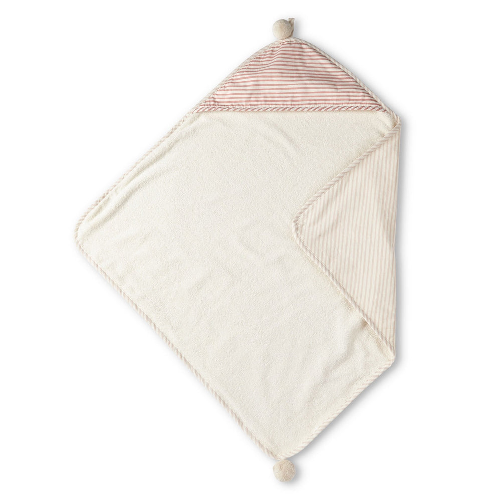 Striped Hooded Towel Hooded Towel Pehr   