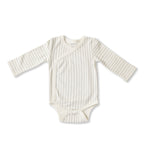 Pehr-Kimono One-Piece-Stripes Away Pebble Grey 3 - 6 mos.-1