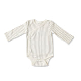 Pehr-Kimono One-Piece-Stripes Away Pebble Grey 3 - 6 mos.-1