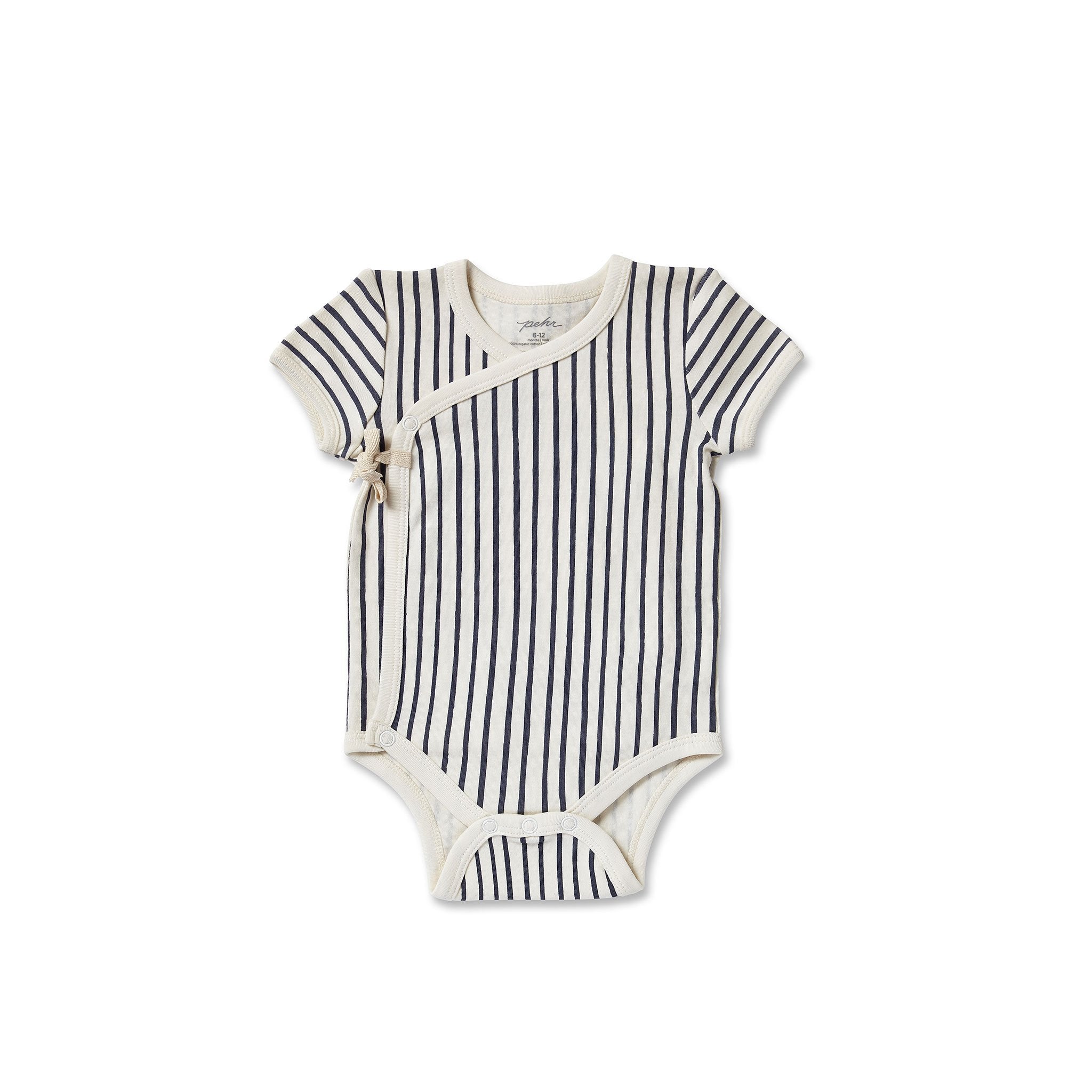 Pehr-Short Sleeve Kimono One-Piece-Stripes Away Ink Blue-1