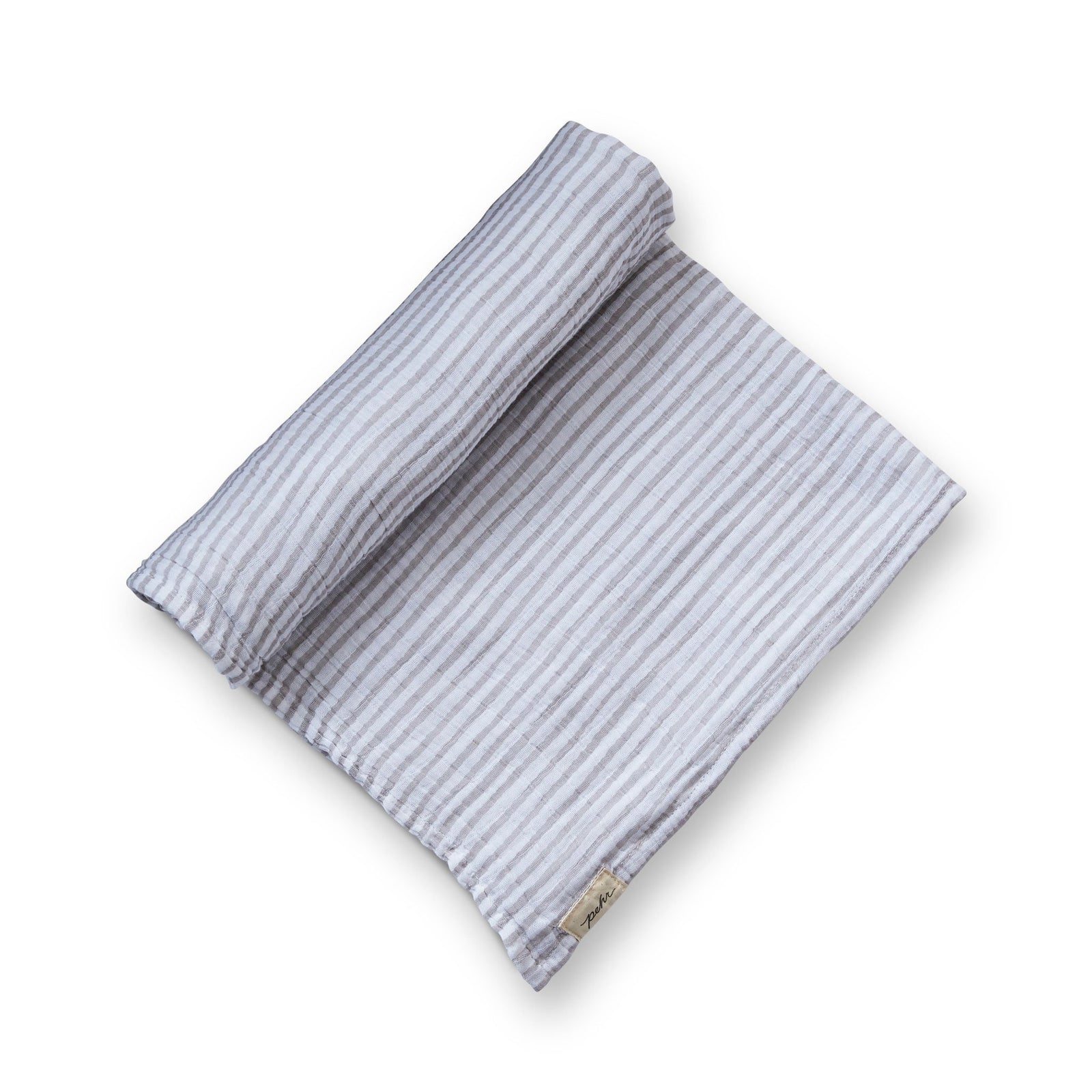 Striped Swaddle Swaddle Pehr Stripes Away Pebble Grey  