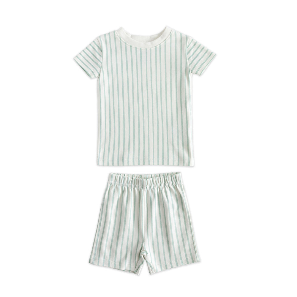 Short Sleeve Toddler Pajama (18 mos. - 5T) Sleep Pehr Canada Stripes Away Sea 18 - 24 mos. 