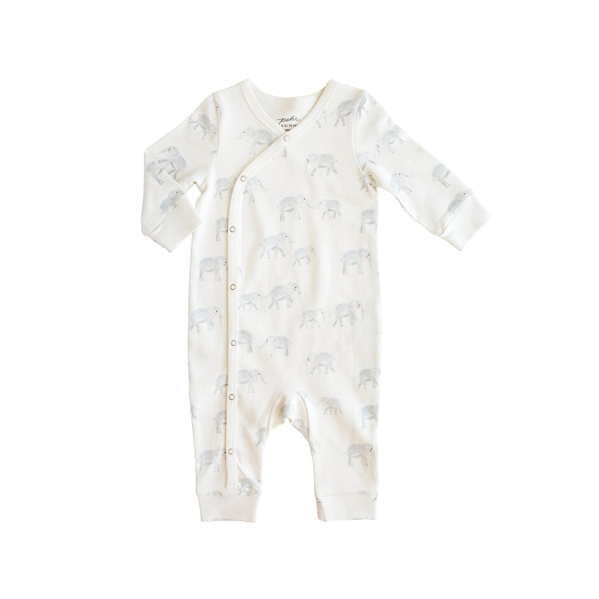 Pehr-Kimono Romper-Follow Me Elephant-1