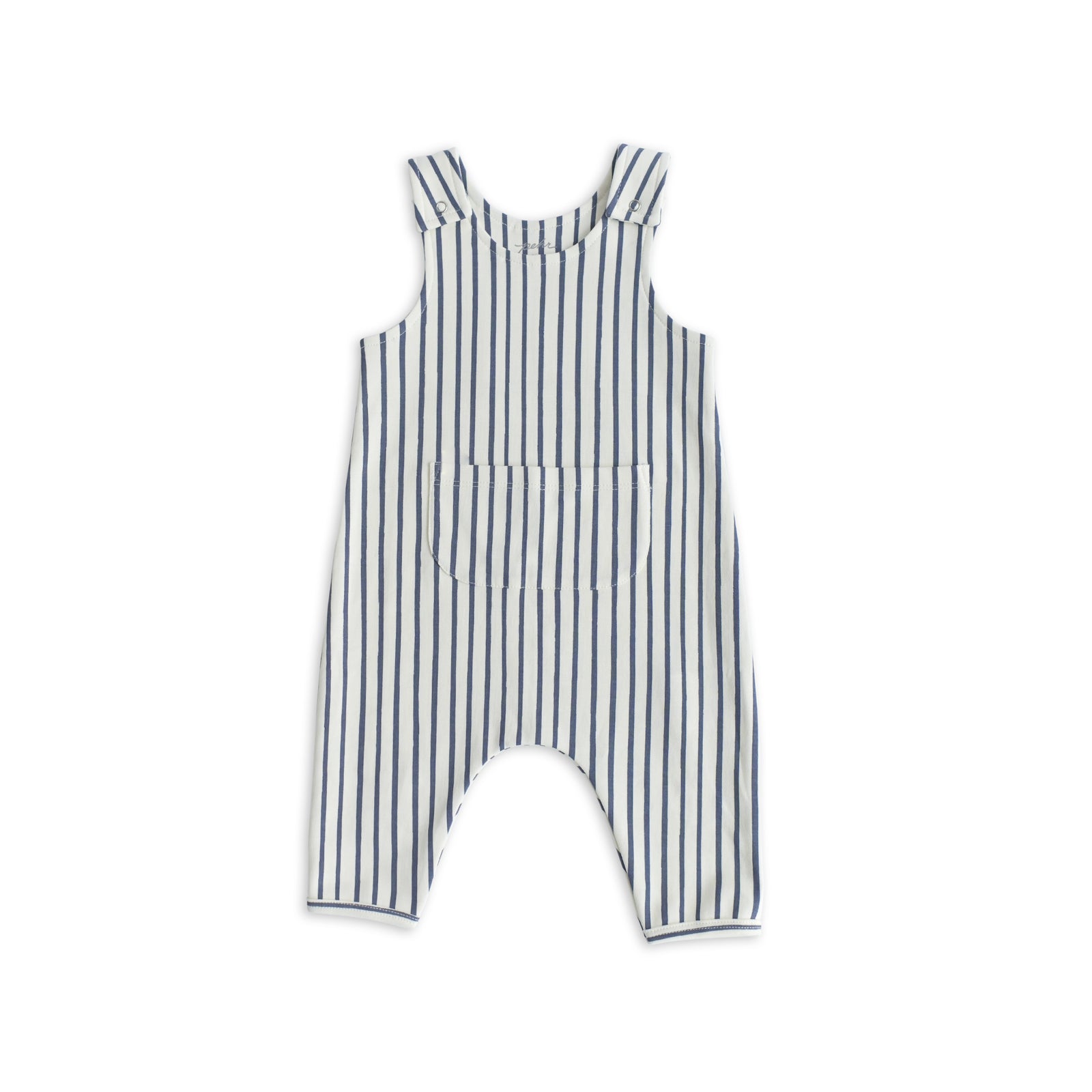 Overall Romper Pehr Stripes Away Ink Blue 0 - 3 mos. 
